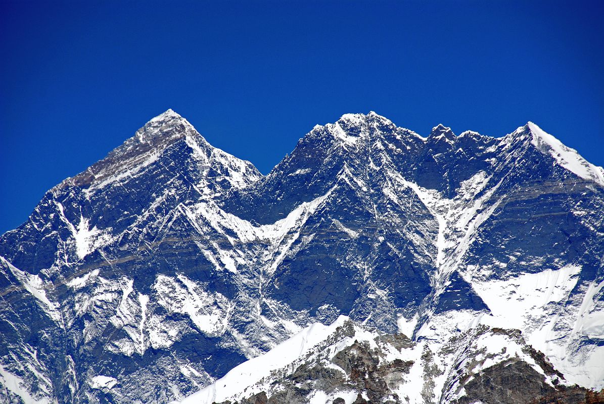 12 14 Everest Southwest And Southeast Faces, Lhotse South Face, Lhotse, Lhotse Middle, Lhotse Shar Close Up From Mera High Camp